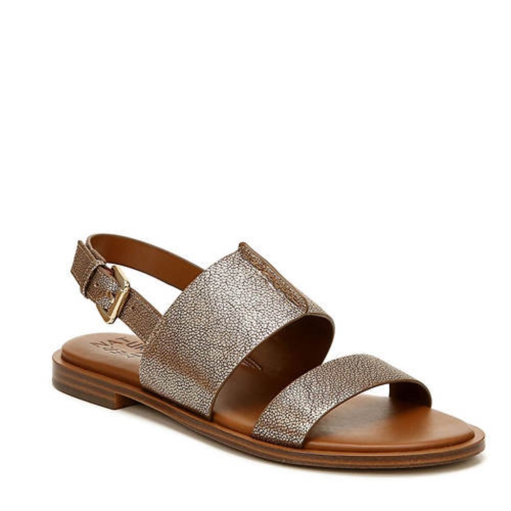Naturalizer Metallic Brown Sandals
